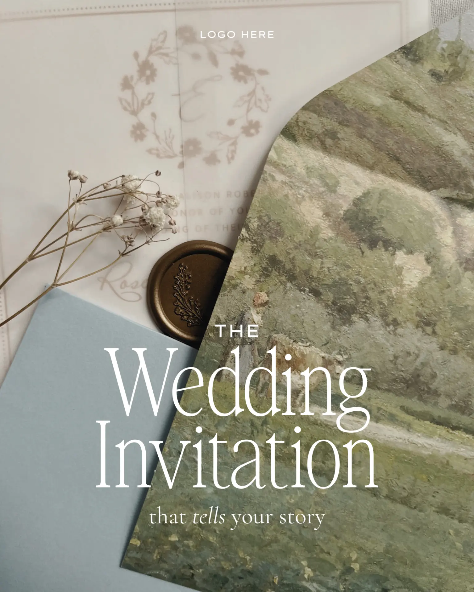 Wedding invitations that tell your story template